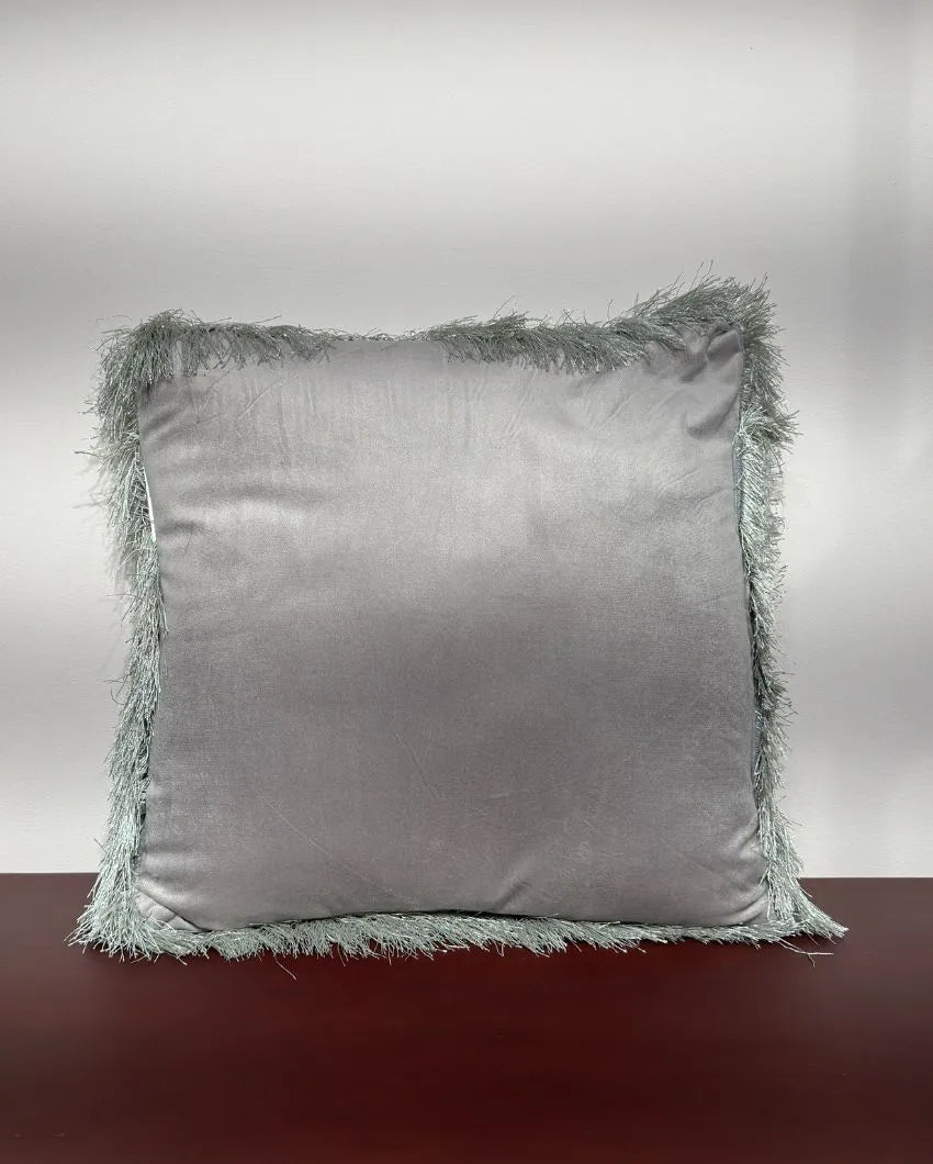 Faux Curly Wool Fur Filled Cushion | 18x18 inches