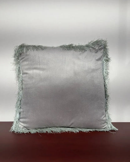 Faux Curly Wool Fur Filled Cushion | 18x18 inches