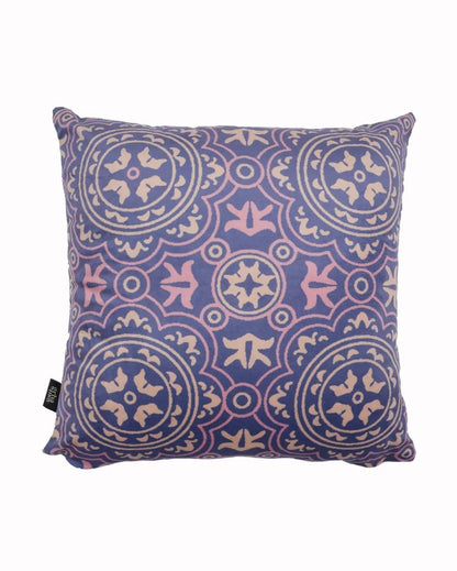 Floral Cotton Cushion Cover | 16 x 16 inches