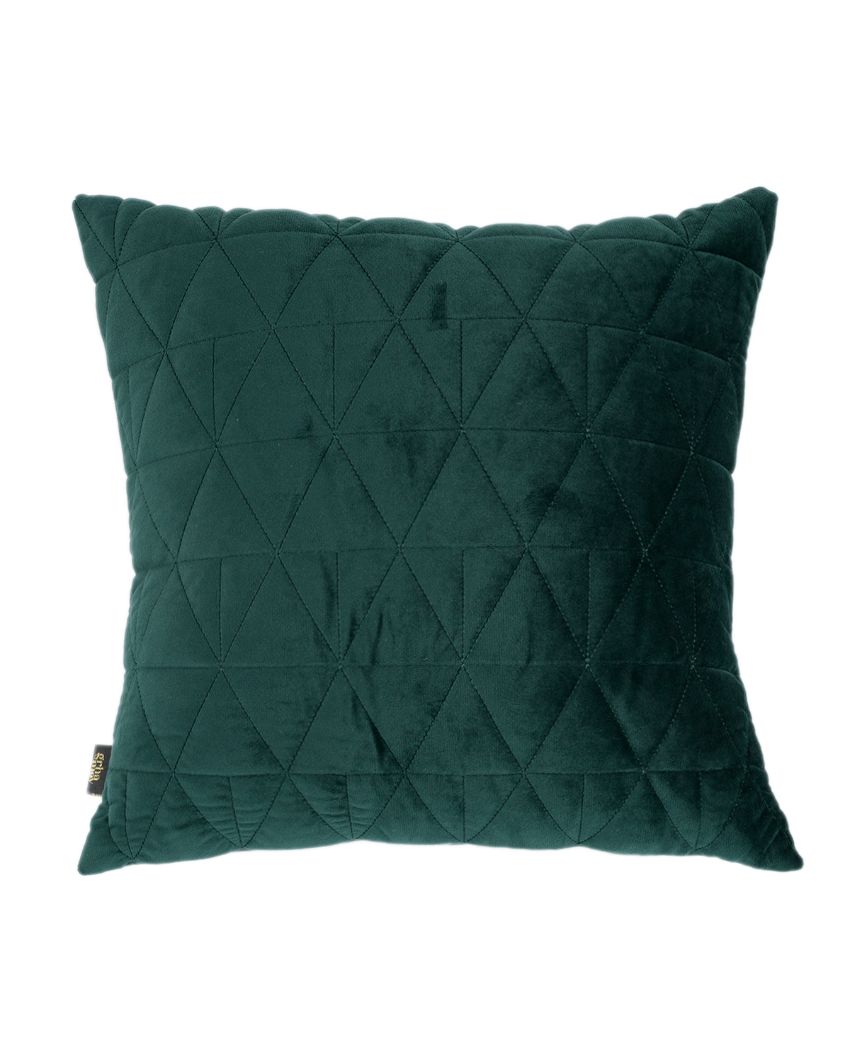 Green Cotton Cushion Cover | 16 x 16 inches