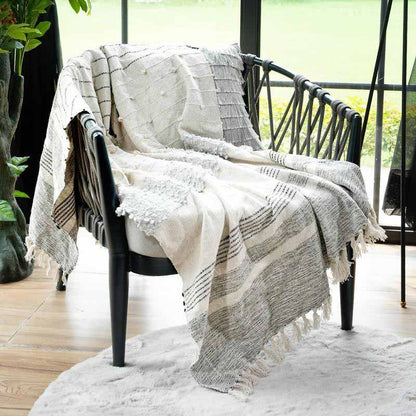 Charming Cotton Throw | 86 x 53 Inches