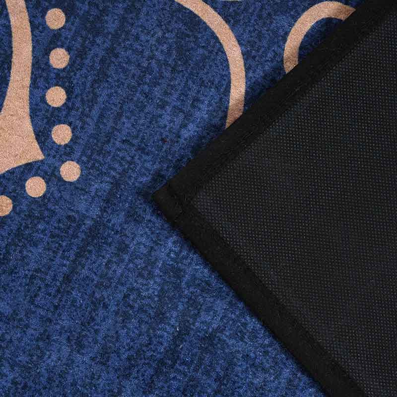 Calm Blue Polyester Yoga Mat Default Title