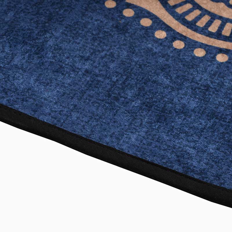 Calm Blue Polyester Yoga Mat Default Title