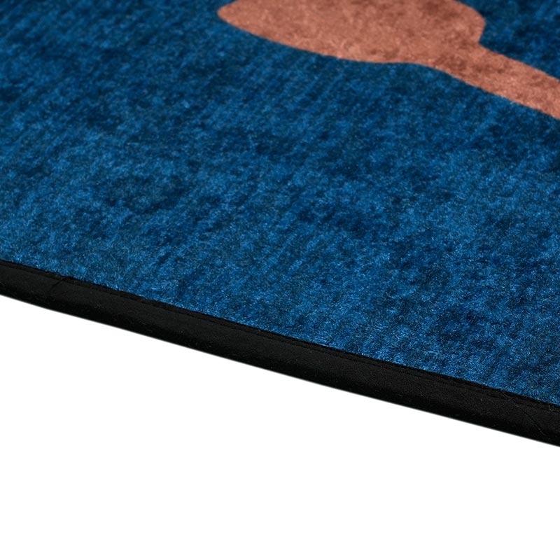 Asana Blue Polyester Yoga Mat Default Title