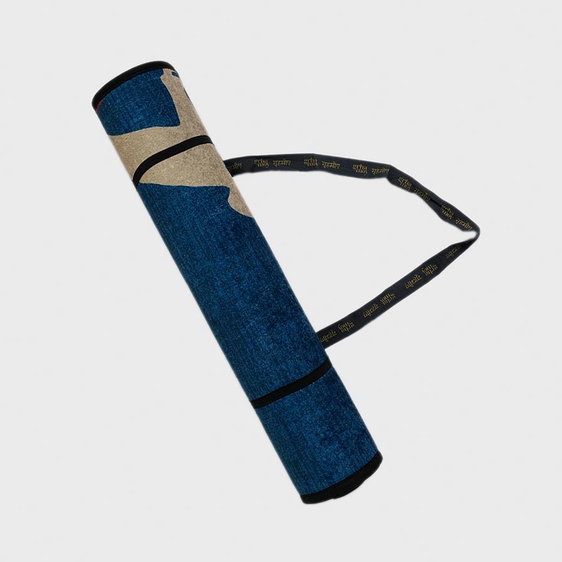 Asana Blue Polyester Yoga Mat Default Title