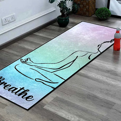 Breathe Aqua Polyester Yoga Mat Default Title