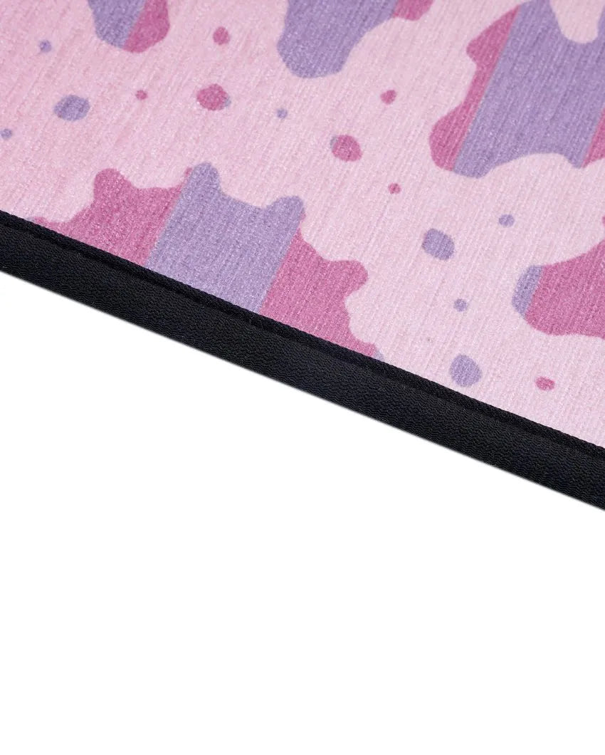 Purple Non Slip Polyester Yoga Mat | 70 x 23 inches