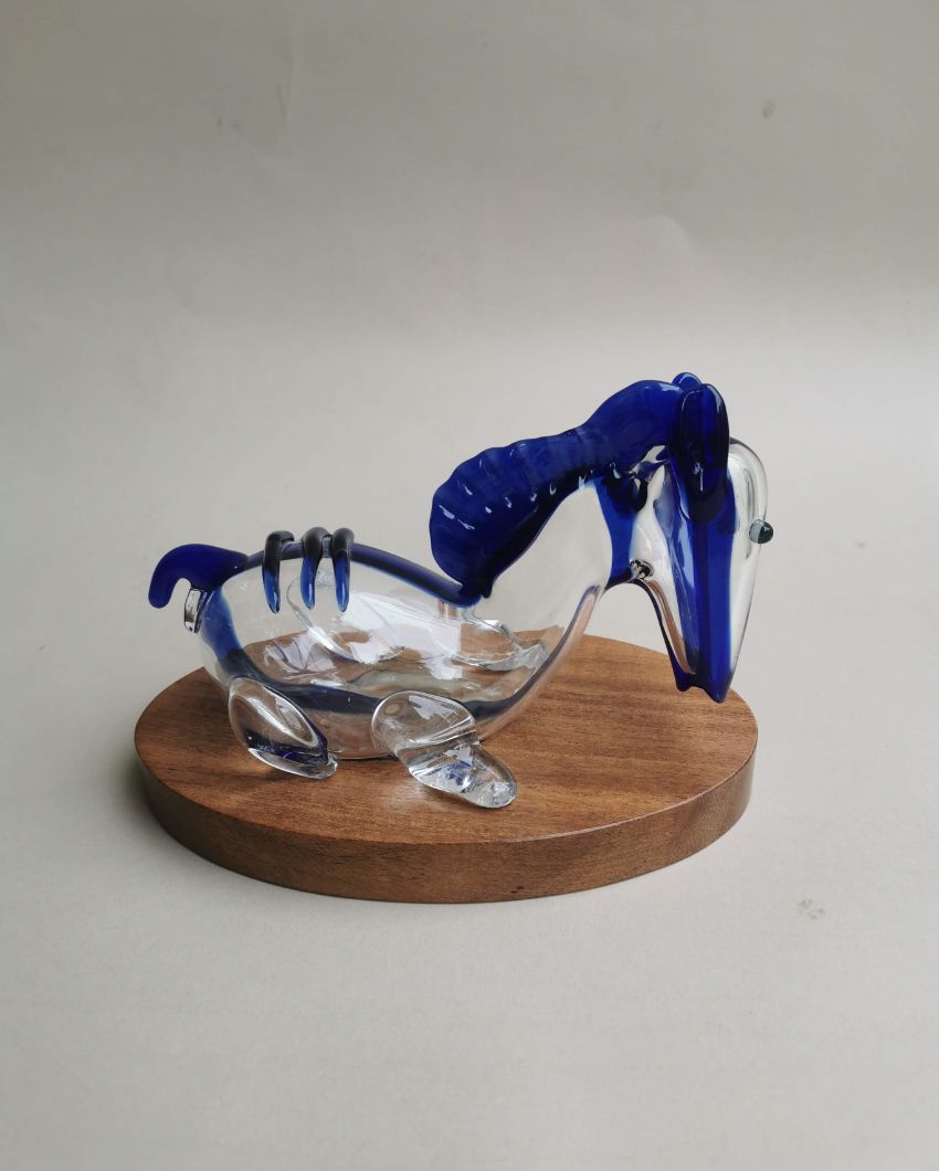 Exquisite Handblown Glass Horse Sculpture