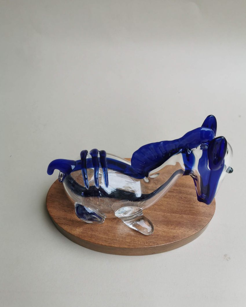 Exquisite Handblown Glass Horse Sculpture