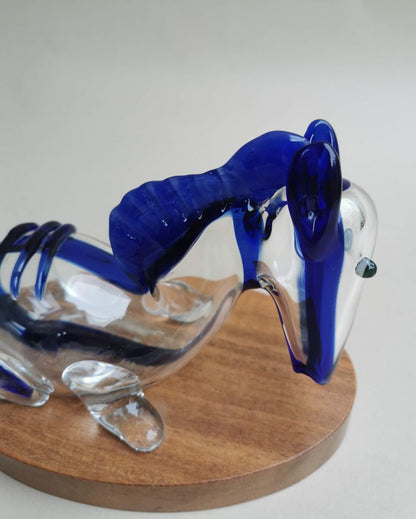 Exquisite Handblown Glass Horse Sculpture