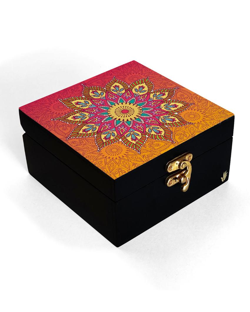 Elegant Mandala Design Multicolor Storage Box