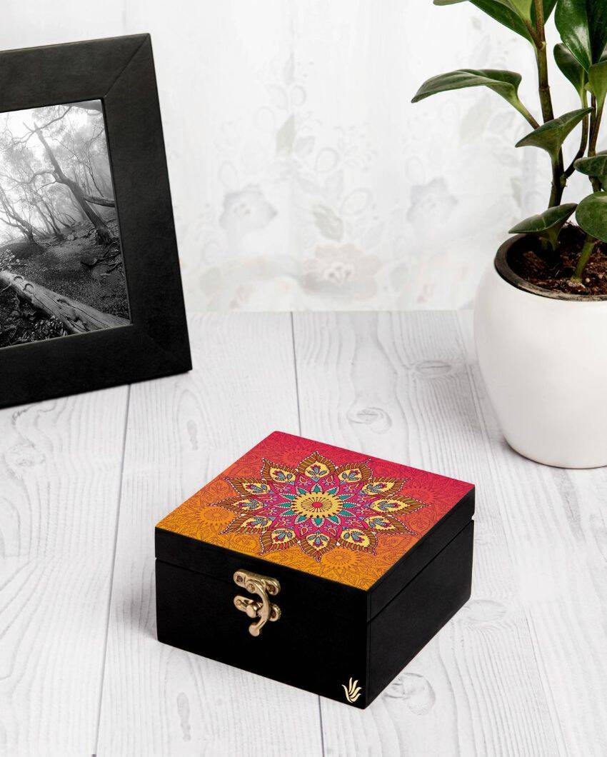 Elegant Mandala Design Multicolor Storage Box