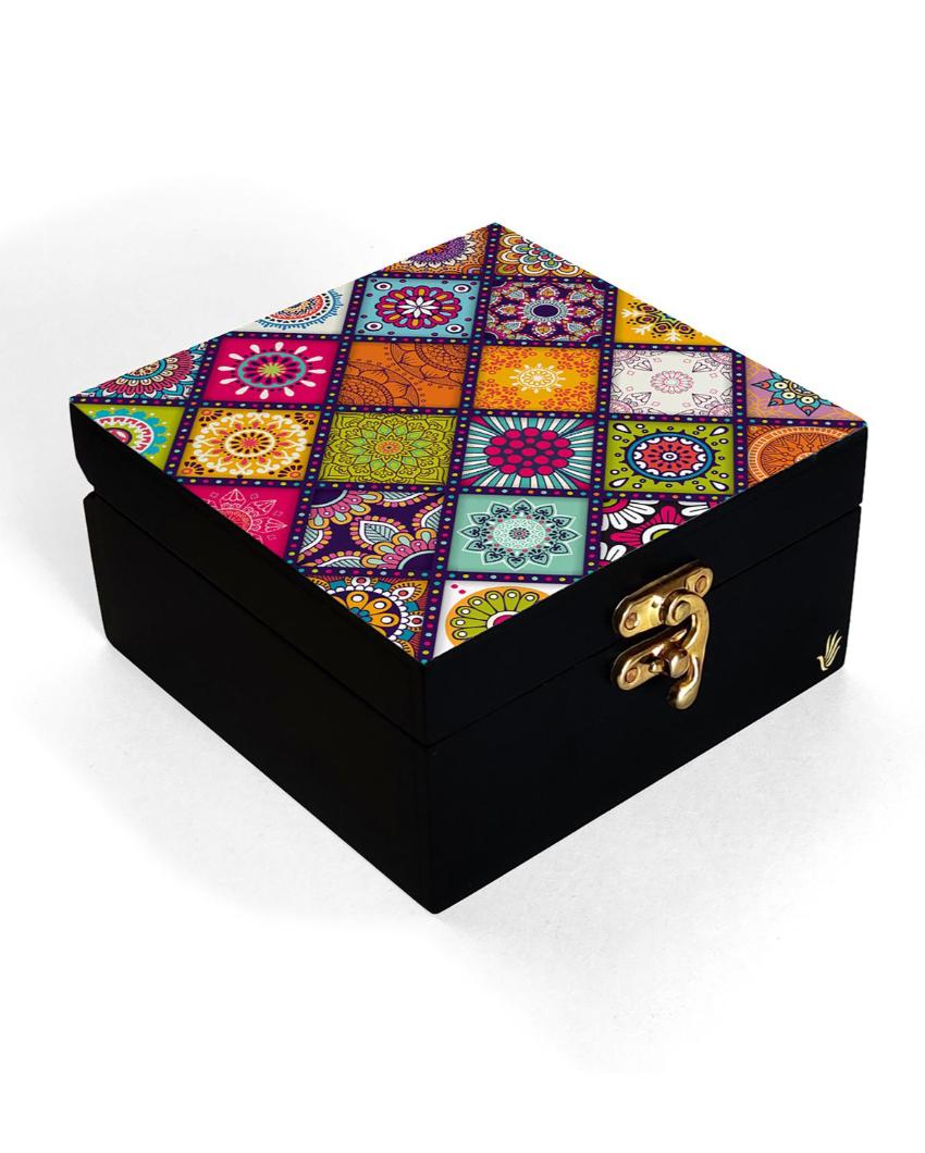 Classic Multi Mandala Design Multicolor Storage Box