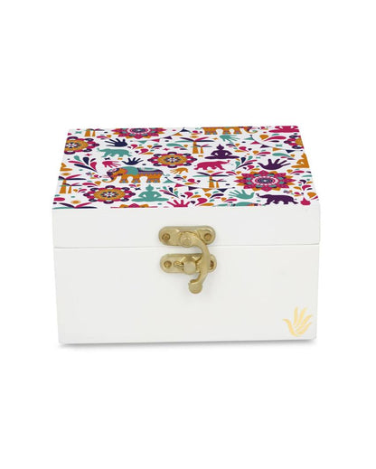 Traditional India Design Multicolor Storage Box