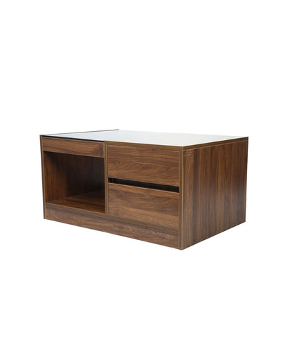 Double Drawers High-Density Engineered Wood Coffee Table | 35 x 24 x 18 inches