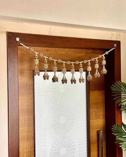 Decorative Festive Floral Toran with Intricate Detailing | 36 x 7 inches