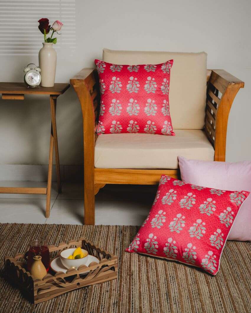 Gul Printed Velvet Cushions | 16 x 16 inches