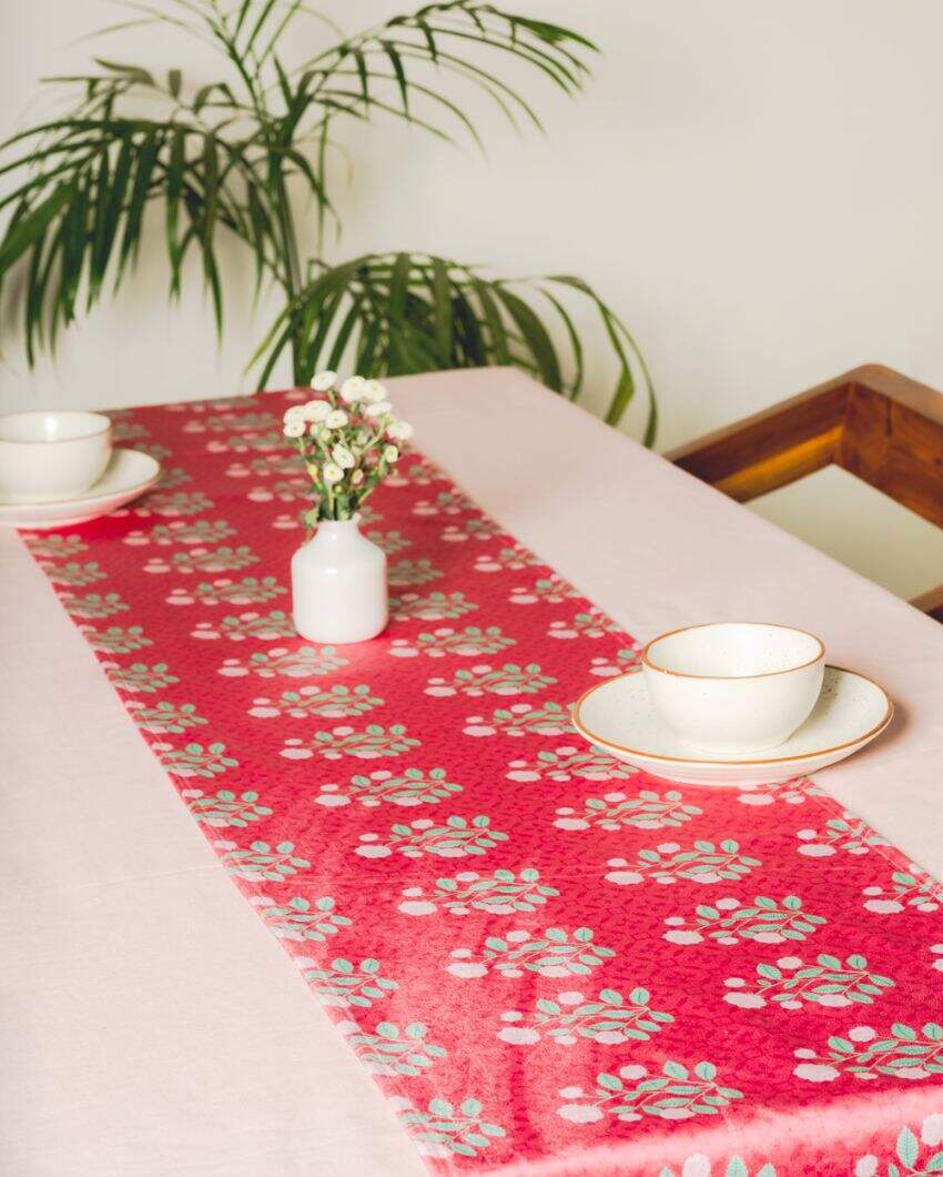 Gul Printed Velvet Table Runner | 13 x 59 inches