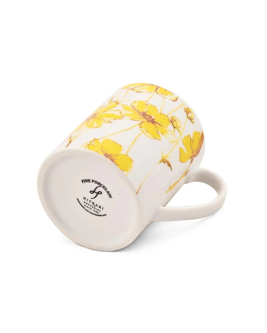 Garden Glory Porcelain Coffee Mugs | Set Of 2