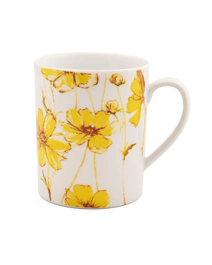 Garden Glory Porcelain Coffee Mugs | Set Of 2