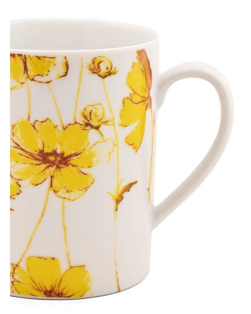 Garden Glory Porcelain Coffee Mugs | Set Of 2