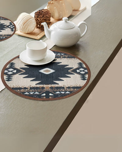 Sharp Geo Design Dining and Display Placemats | Set of 2 | 13 inches