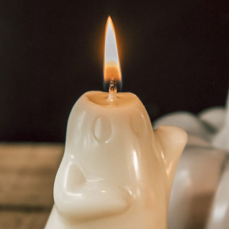 Ghost Shaped Halloween Candle