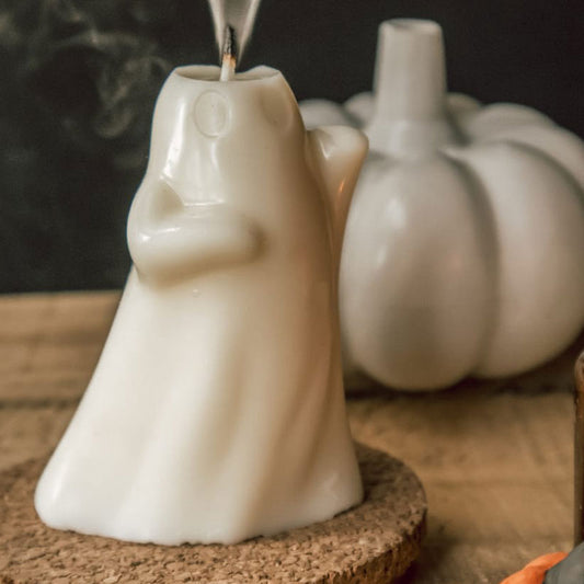 Spectral Ghost Shaped Halloween Candle