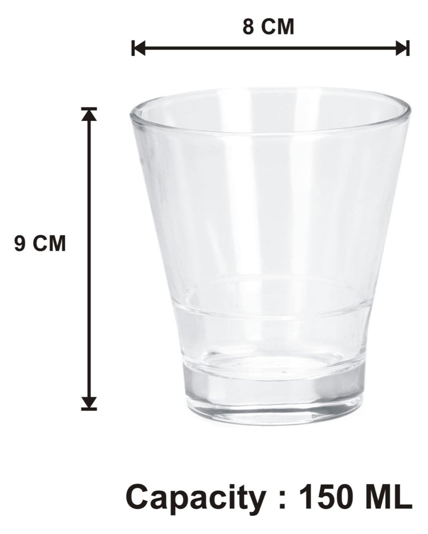 Durable Party Perfect Clear Glass Shot Glasses | 150ml | 4 x 4 inches