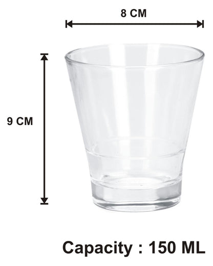 Durable Party Perfect Clear Glass Shot Glasses | 150ml | 4 x 4 inches