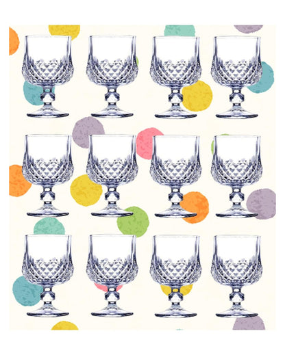 Durable Drinkware Piece Pure Glass Beautiful Wine Glass  | 150ml |  3 x 5 inches