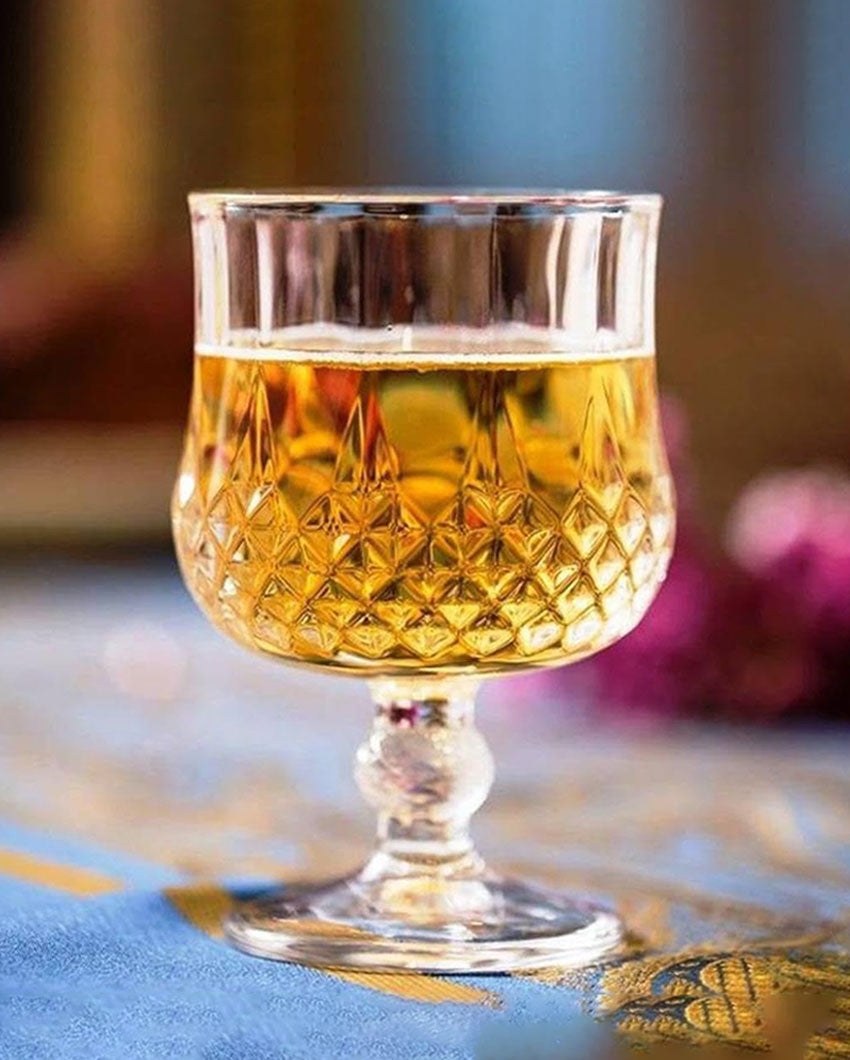 Durable Drinkware Piece Pure Glass Beautiful Wine Glass  | 150ml |  3 x 5 inches