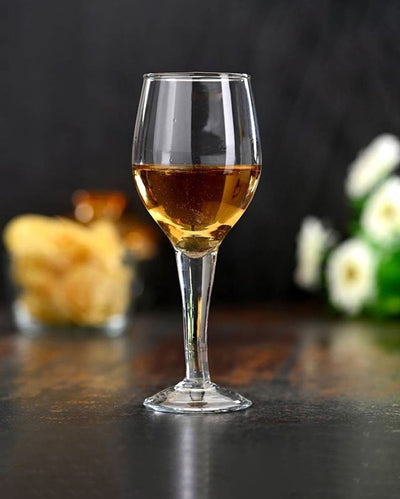 Versatile Serving Item Clear Glass Quality Wine Glass  | 250ml |  Set of 4  |  3 x 6 inches