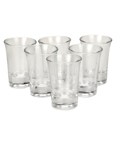 Clear Glass Shot Glasses Party Perfect | 30ml | Set of 6