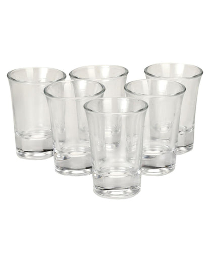 Clear Glass Shot Glasses Party Perfect | 30ml | Set of 6