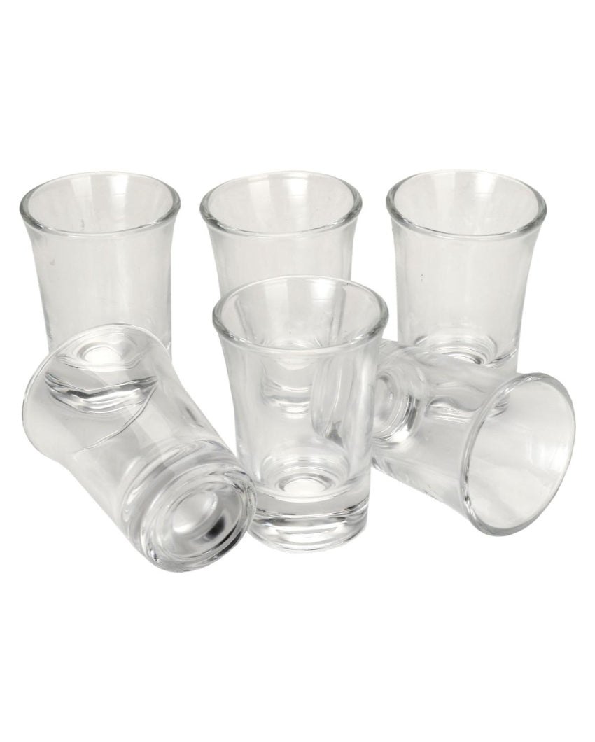Clear Glass Shot Glasses Party Perfect | 30ml | Set of 6
