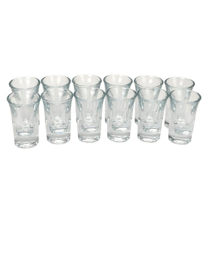 Glass Shot Glasses Party Perfect Clear | 30ml | Set of 12