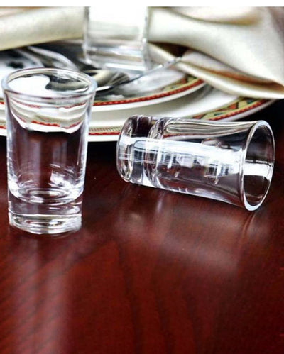 Thick Walled Party Perfect Clear Glass Shot Glasses | 30ml | 2 x 3 inches
