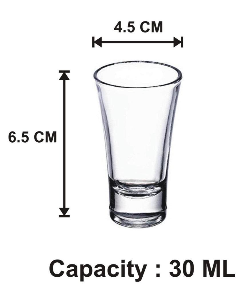 Thick Walled Party Perfect Clear Glass Shot Glasses | 30ml | 2 x 3 inches
