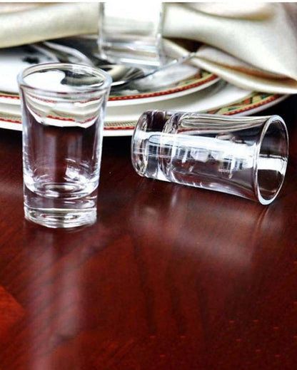 Thick Walled Party Perfect Clear Glass Shot Glasses | 30ml | 2 x 3 inches