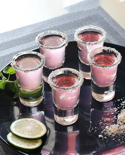 Solid Base Party Perfect Clear Glass Shot Glasses | 30ml | 2 x 3 inches