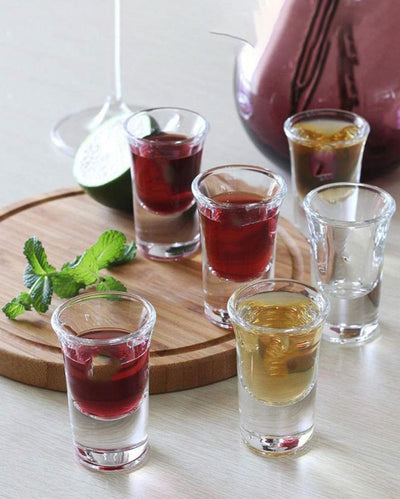 High Quality Party Perfect Clear Glass Shot Glasses | 30ml | Set of 6