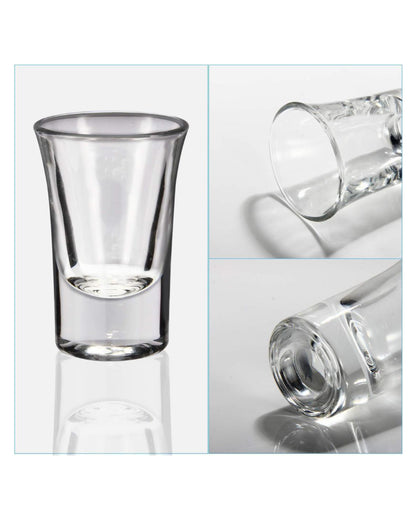 High Quality Party Perfect Clear Glass Shot Glasses | 30ml | Set of 6