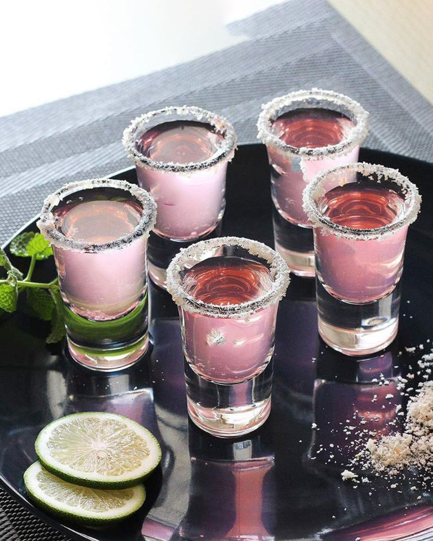 Solid Base Party Perfect Clear Glass Shot Glasses | 30ml | 2 x 3 inches