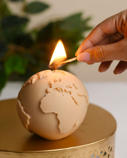 Decorative Globe Scened Candle For Home Decor