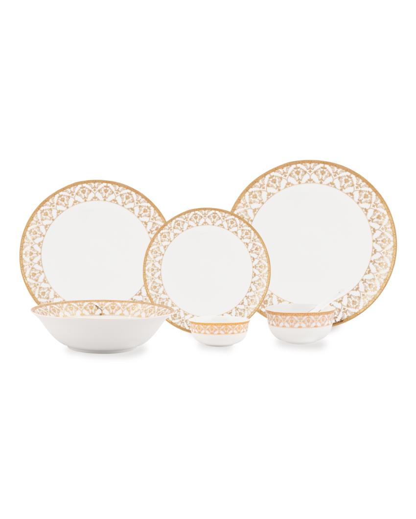 Golden Glory Porcelain Dinner Set