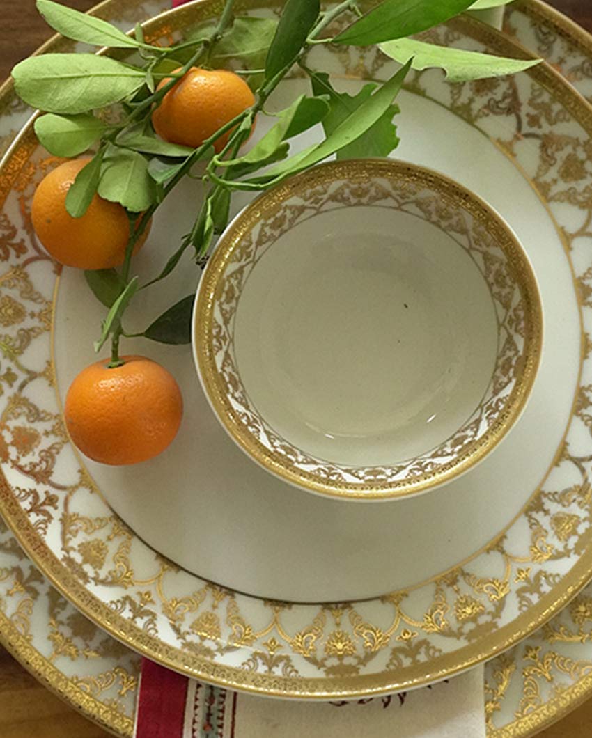 Golden Glory Porcelain Dinner Set