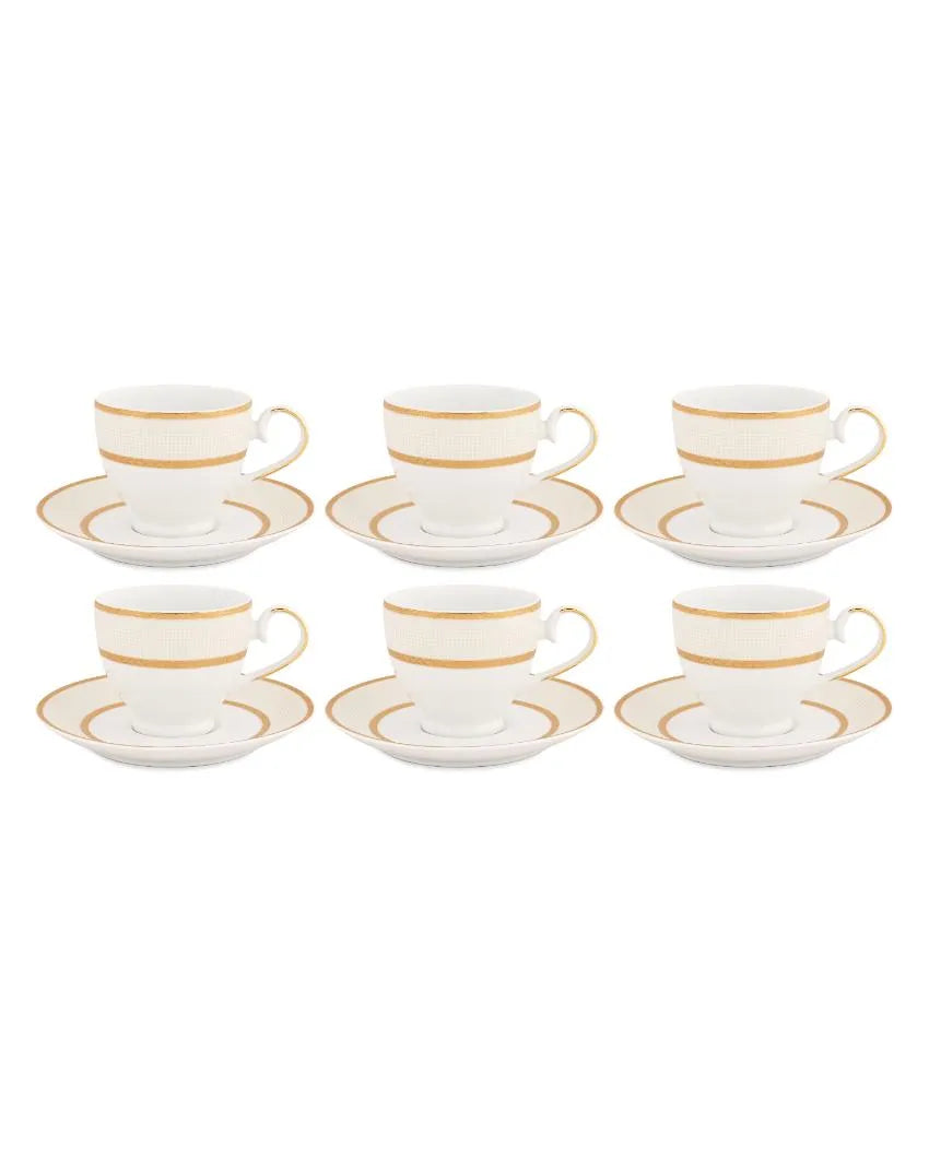 Golden Sand Porcelain Cup & Saucer Set