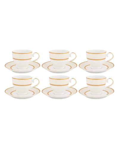 Golden Sand Porcelain Cup & Saucer Set