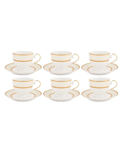 Golden Sand Porcelain Cup & Saucer Set